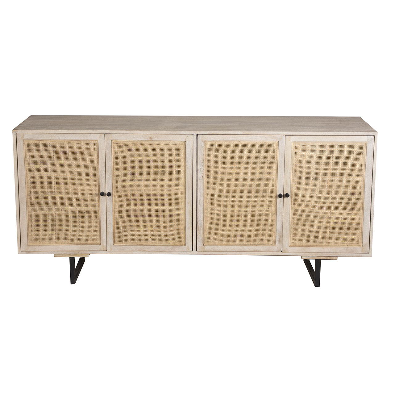 Carmel Mango Wood Iron Door Sideboard N