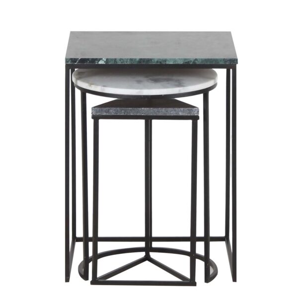 Cosmopolitan Iron Marble End Table a