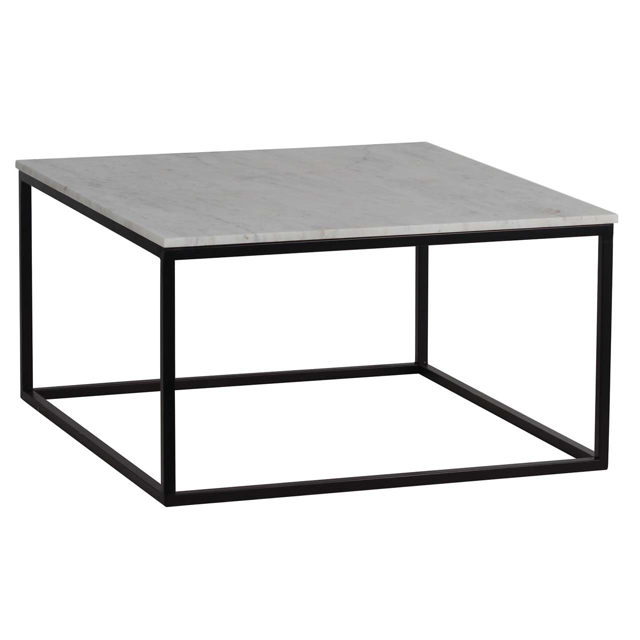 Keywest Iron Marble Top Side Table Bk a