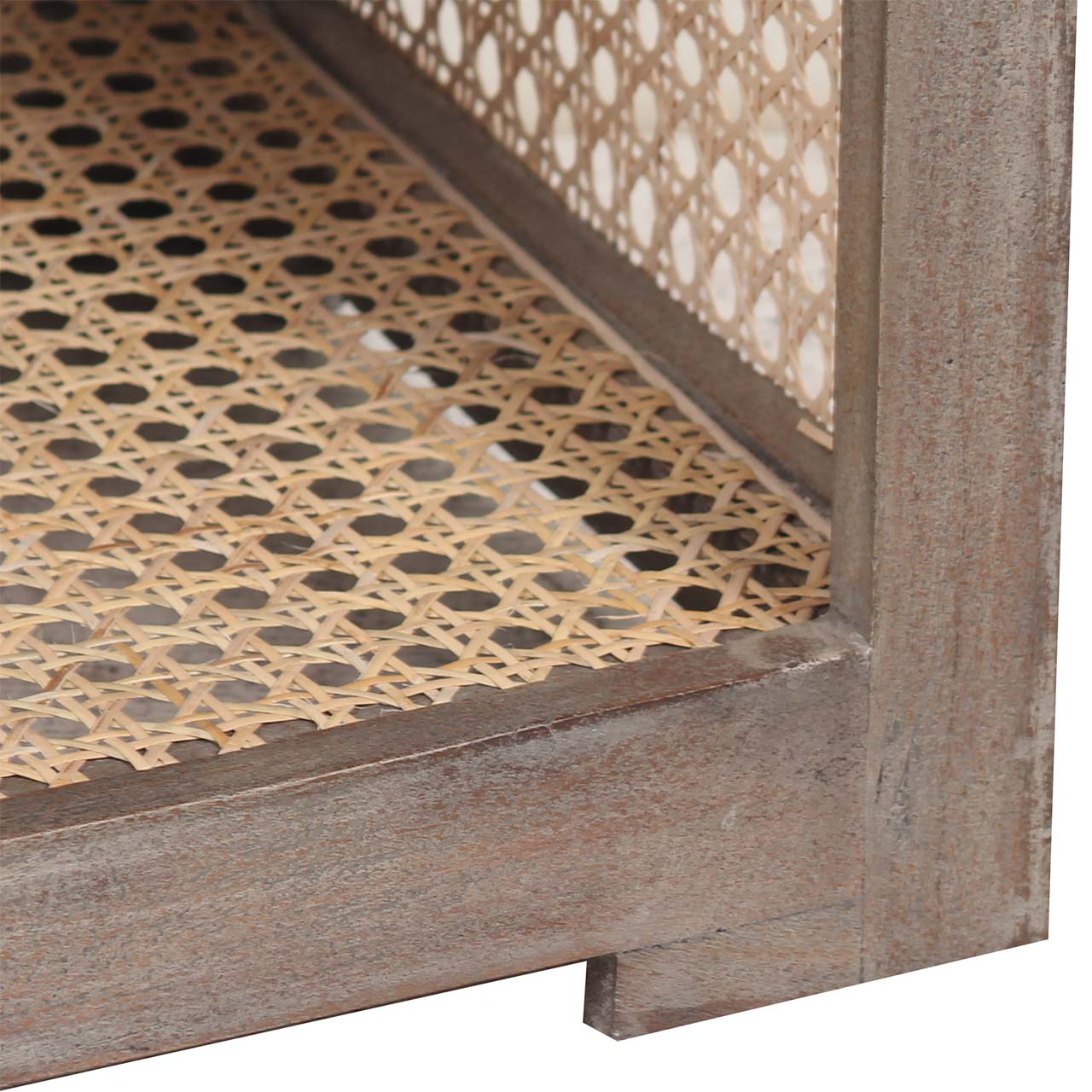 Madra Acacia Wood Fabric Bench NV e