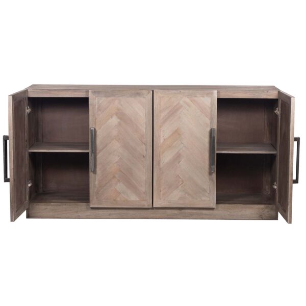 Parquet Mango Wood  Door Buffet S