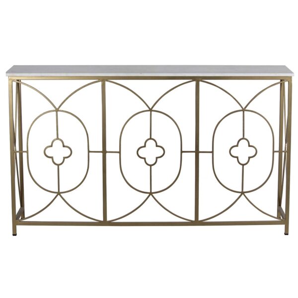 Rouge Iron Marble Console