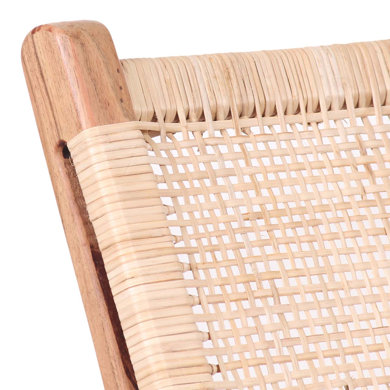Savanna Acacia Wood Rattan Chair NA