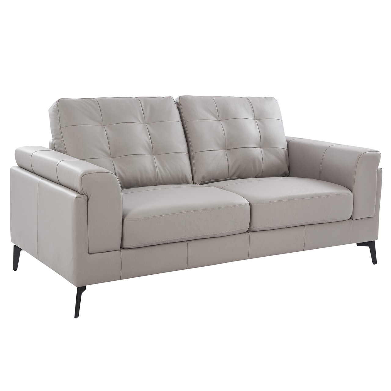 Scottsdale Leather Seater Channel Back Sofa