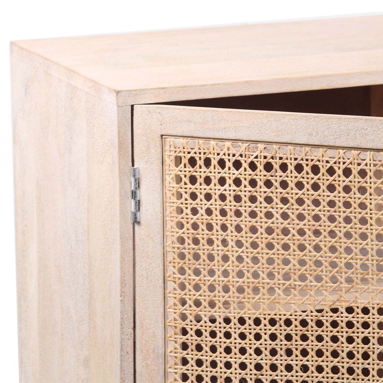 Sunda Mango Wood Rattan Door Cabinet BW