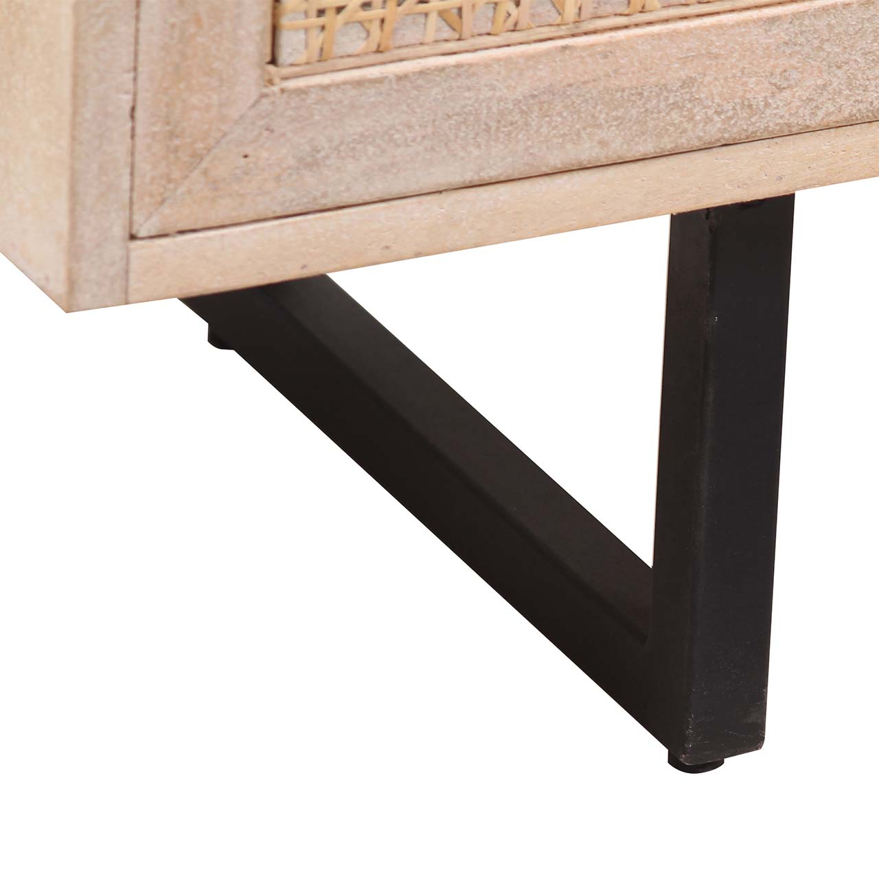 Sunda Mango Wood Rattan Door Cabinet BW