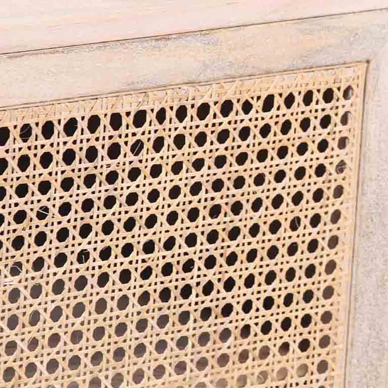 Sunda Mango Wood Rattan Door Cabinet BW